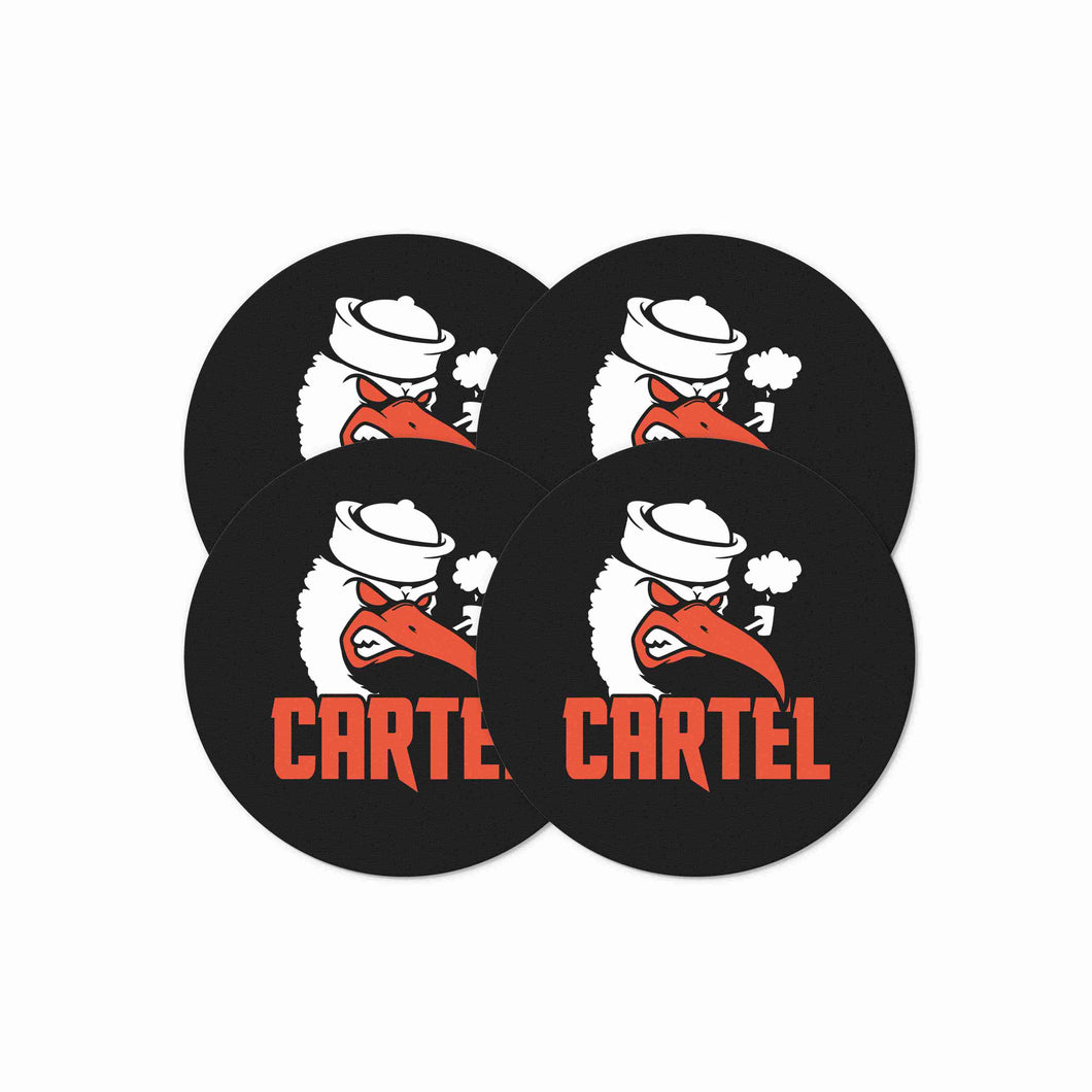 Cartel Classic Black Stickers 4 Pack